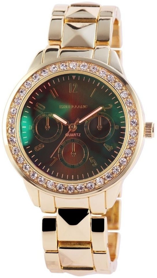 EXCELLANC Quarzuhr 150707000004 Excellanc Damenuhr mit Metallarmband von EXCELLANC