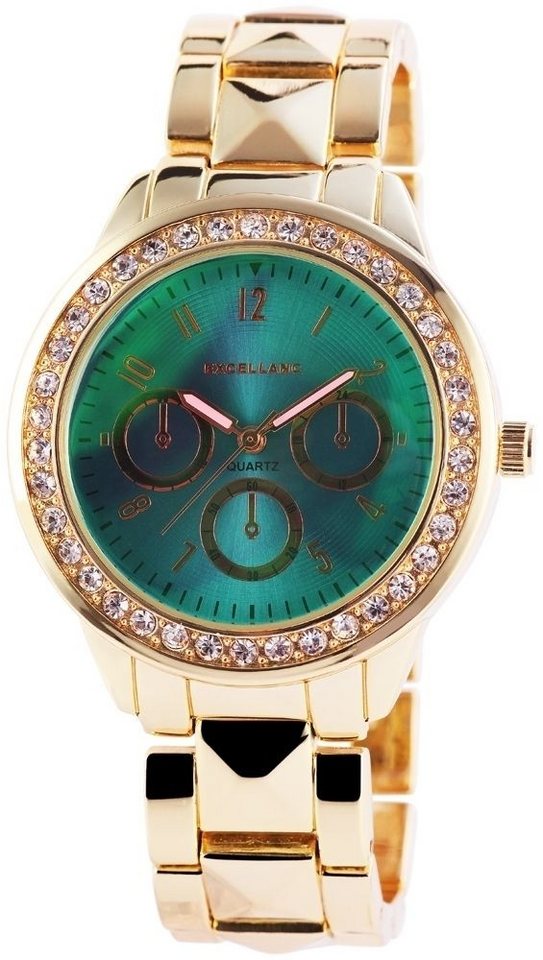 EXCELLANC Quarzuhr 150706000004 Excellanc Damenuhr mit Metallarmband von EXCELLANC