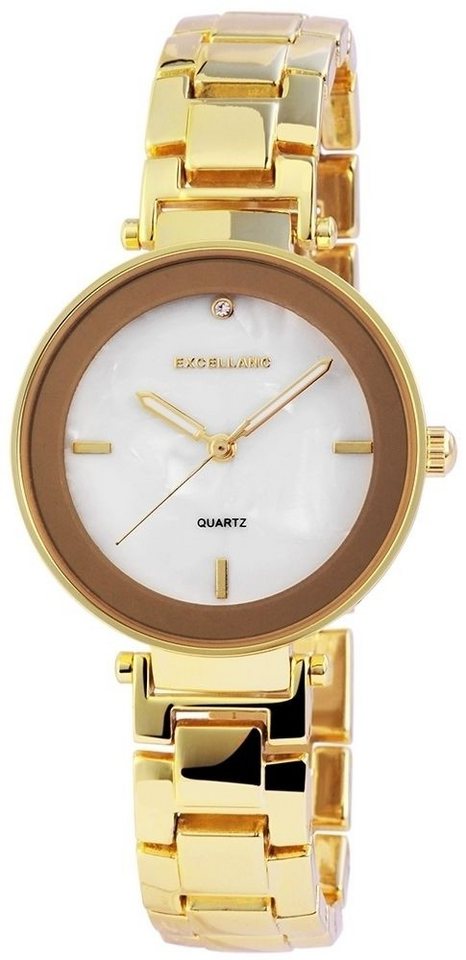 Excellanc Quarzuhr 180502100038 Excellanc Damenuhr mit Metallarmband von Excellanc