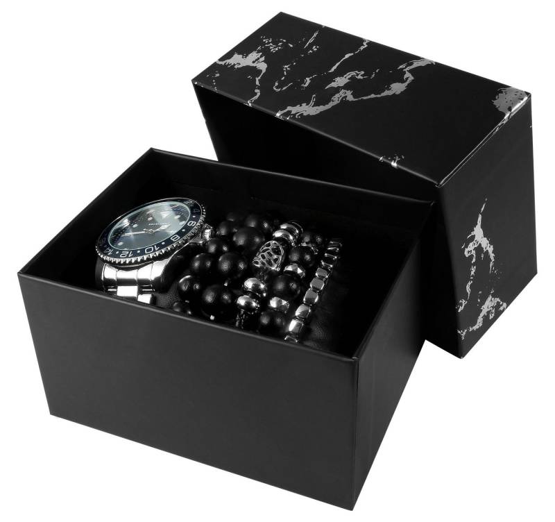 Excellanc Schmuckset 2800091 Excellanc Geschenkset Herrenarmbanduhr und fünf Armbänder von Excellanc
