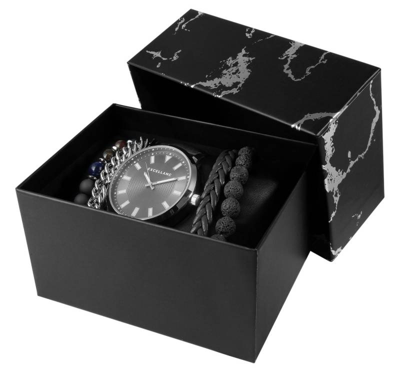 Excellanc Schmuckset 2900222 Excellanc Geschenkset mit Herrenarmbanduhr und vier von Excellanc