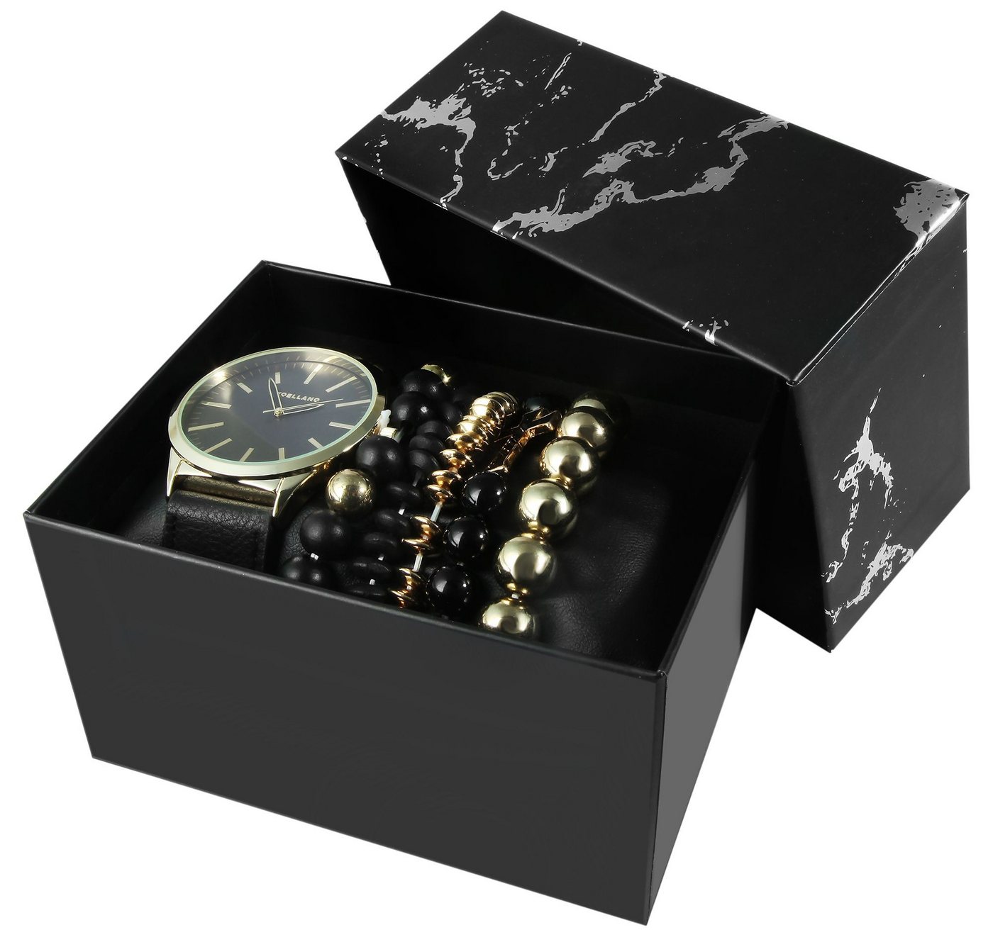 Excellanc Schmuckset 2900224 Excellanc Geschenkset mit Herrenarmbanduhr und fünf von Excellanc