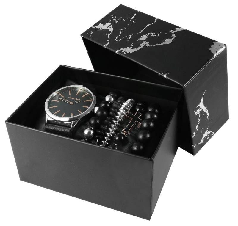 Excellanc Schmuckset 2900224 Excellanc Geschenkset mit Herrenarmbanduhr und fünf von Excellanc