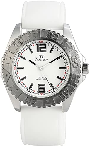 Excellanc TimeTech Modische Herren Armband Uhr Weiß Silikon Analog Quarz 9227472000020 von Excellanc