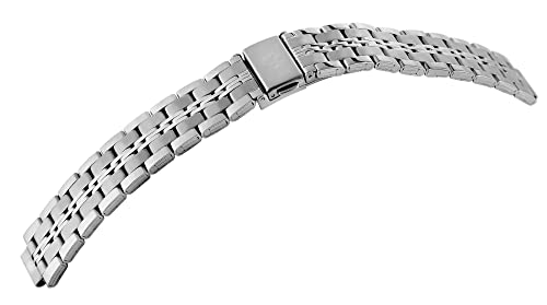 Excellanc Unisex-Ersatzarmband Edelstahl Faltschließe Breite 18-24 mm 8100162 von Excellanc