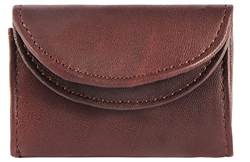 Excellanc Unisex-Mini Geldbörse Echt Leder Querformat 8 x 5 x 2 cm 3020005 (Mehrfarbig 2) von Excellanc
