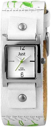 Just Watches Damen-Armbanduhr Analog Quarz Leder 48-S10626-WH von Excellanc