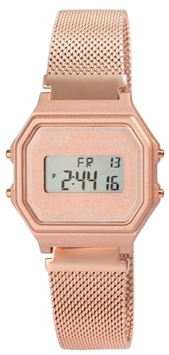 Q&Q by Citizen Damen Armband Uhr Rosegold Digital Milanaise Alarm Edelstahl Frauen 9M173J030Y von Excellanc