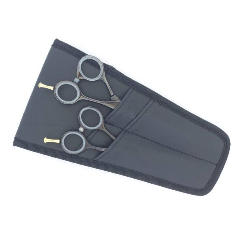 Excellent Solingen Haarschere Scherenetui aus Kunstleder, 2 Fächer, (1-tlg) von Excellent Solingen