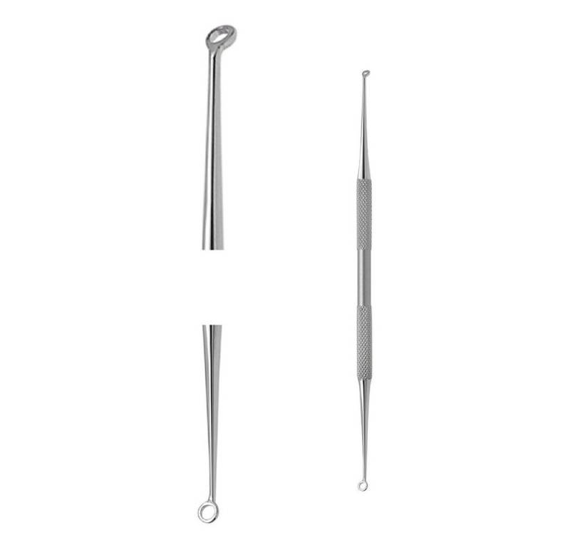 Excellent Solingen Mitesserentferner Komedonenheber, Mitesserentferner gebogen doppelseitig, 1-tlg. von Excellent Solingen