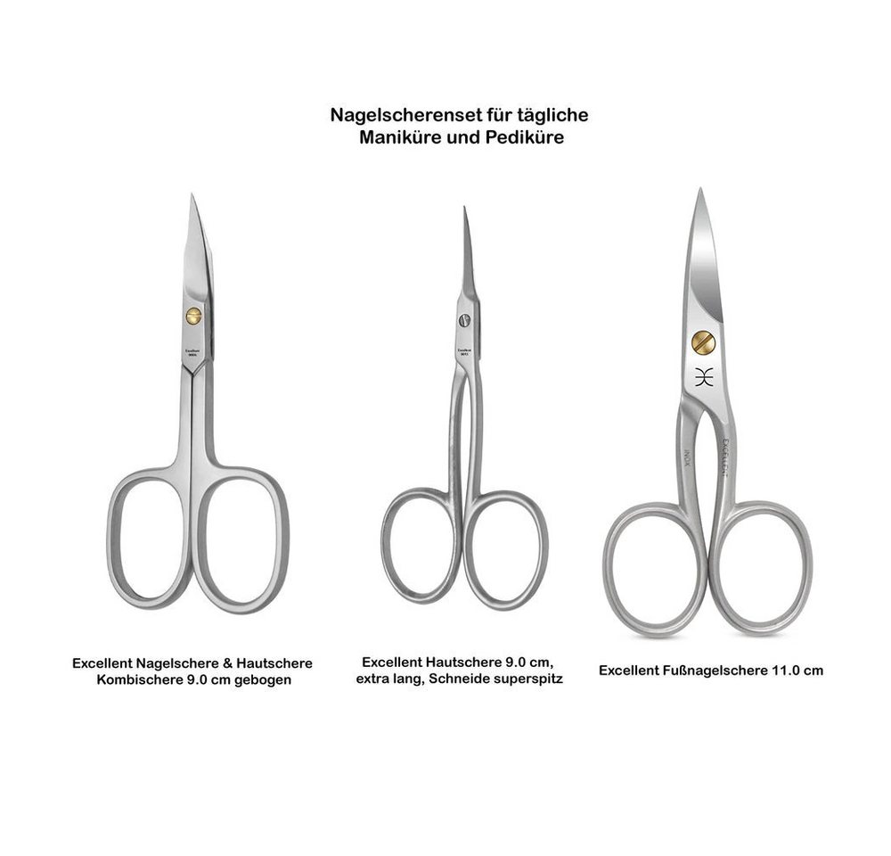 Excellent Solingen Nagelschere Nagelscheren Set für Finger- und Fußnägel, (1-tlg) von Excellent Solingen