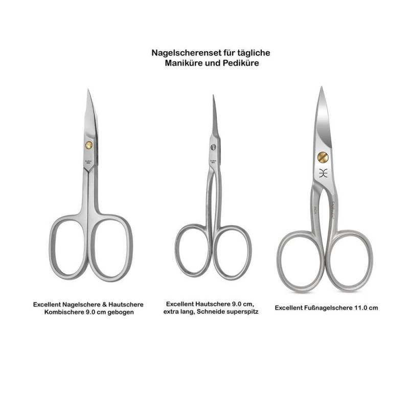 Excellent Solingen Nagelschere Nagelscheren Set für Finger- und Fußnägel, (1-tlg) von Excellent Solingen