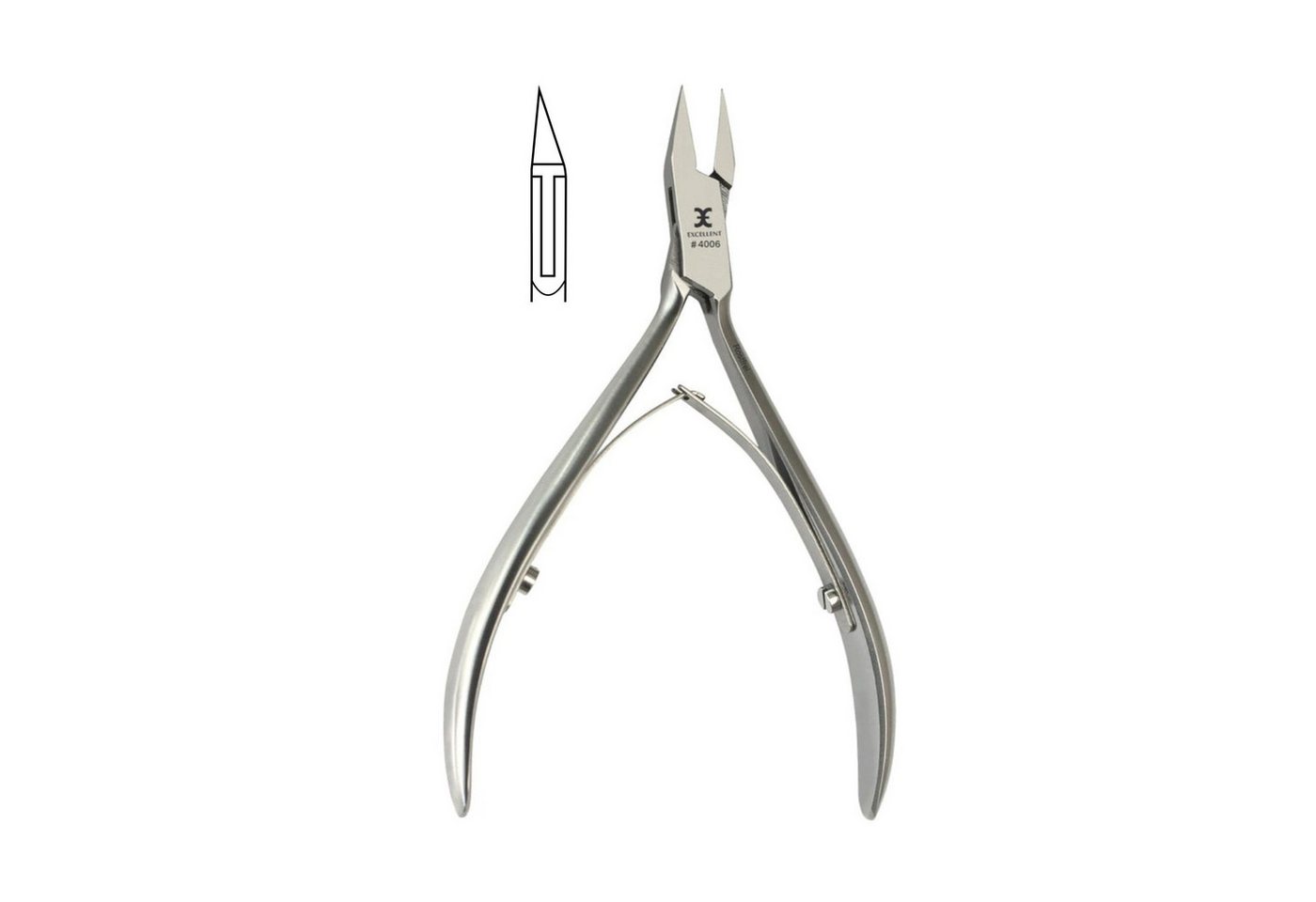 Excellent Solingen Nagelzange Eckennagelzange - Modell Schneide turmspitz, 1-tlg. von Excellent Solingen
