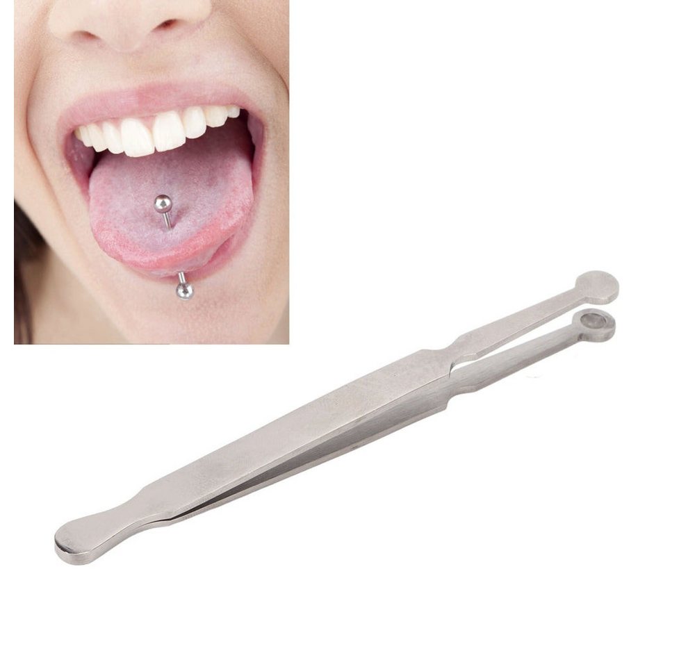 Excellent Solingen Piercing-Set Kugelhalterpinzette - rund (1-tlg) von Excellent Solingen