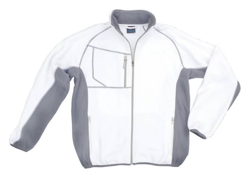 Excess Fleecejacke Champ weiß / grau von Excess