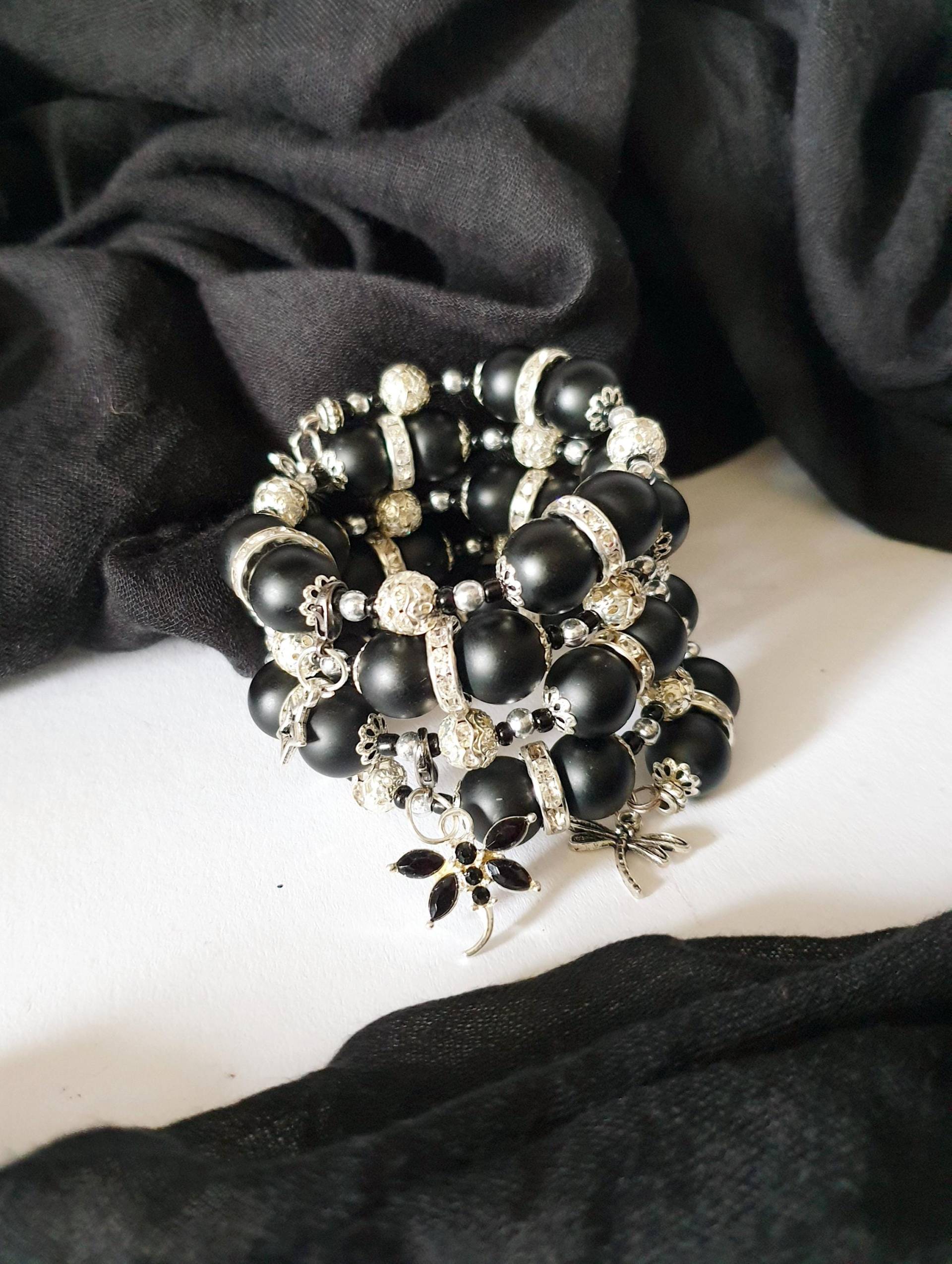 Memory Wire Armband Perlen, Stapelarmband, Wickelarmband, Statement Armband, Perlenarmband, Dekorativer Anhänger Memory Wire Armband Perlen, Stapelarmband, Wickelarmband, Statement Armband, Perlenarmband, Dekorativer Anhänger von ExclusiveVonMax