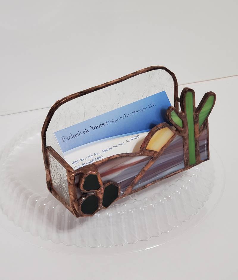 Visitenkartenhalter-Buntglas-Designs-Handmade-Tolles Geschenk Visitenkartenhalter-Buntglas-Designs-Handmade-Tolles Geschenk von ExclusivelyYours0Kim