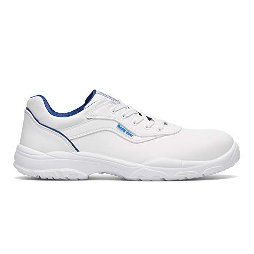 Exena Arbeitsschuhe Sicherheitsschuhe S2 Schnürschuhe weiß mit Schutzkappe Lebensmittel, Gastro (Numeric_44) von Exena