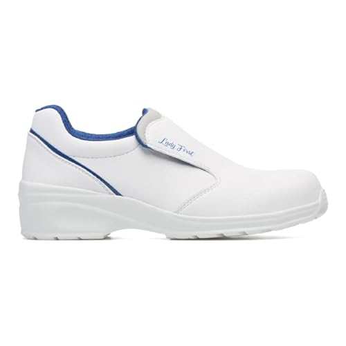 Exena Safeway Damen First Emma S2 SRC Slipper Wht A0408V001 Sicherheitsschuhe Weiß, Weiß, 37 EU von Exena