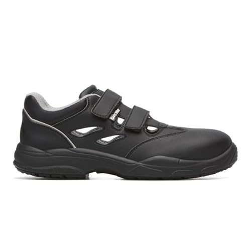 Exena Safeway Work & Leisure Lotus_20 Schwarz S1 SRC Sandale A0349V007 Sicherheitsschuhe für Herren, Schwarz, Schwarz , 46 EU von Exena