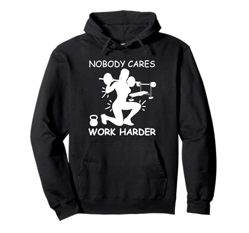 Women Nobody Cares Fitness Humor Gym Enthusiasten Pullover Hoodie Women Nobody Cares Fitness Humor Gym Enthusiasten Pullover Hoodie von Exercise Humor Fitness Enthusiast Work It Harder