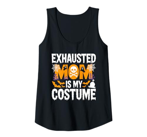 Damen Erschöpft Mom is My Costume Shirt Damen Halloween Kostüm Tank Top Damen Erschöpft Mom is My Costume Shirt Damen Halloween Kostüm Tank Top von Exhausted Mom Is My Costume Shirts