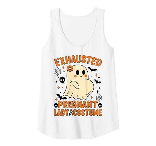 Damen Erschöpft Schwangere Dame Kostüm Niedlicher Geist Mama to Be Tank Top Damen Erschöpft Schwangere Dame Kostüm Niedlicher Geist Mama to Be Tank Top von Exhausted Pregnant Lady Costume Design