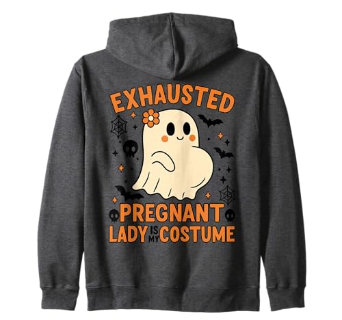 Erschöpft Schwangere Dame Kostüm Niedlicher Geist Mama to Be Kapuzenjacke Erschöpft Schwangere Dame Kostüm Niedlicher Geist Mama to Be Kapuzenjacke von Exhausted Pregnant Lady Costume Design