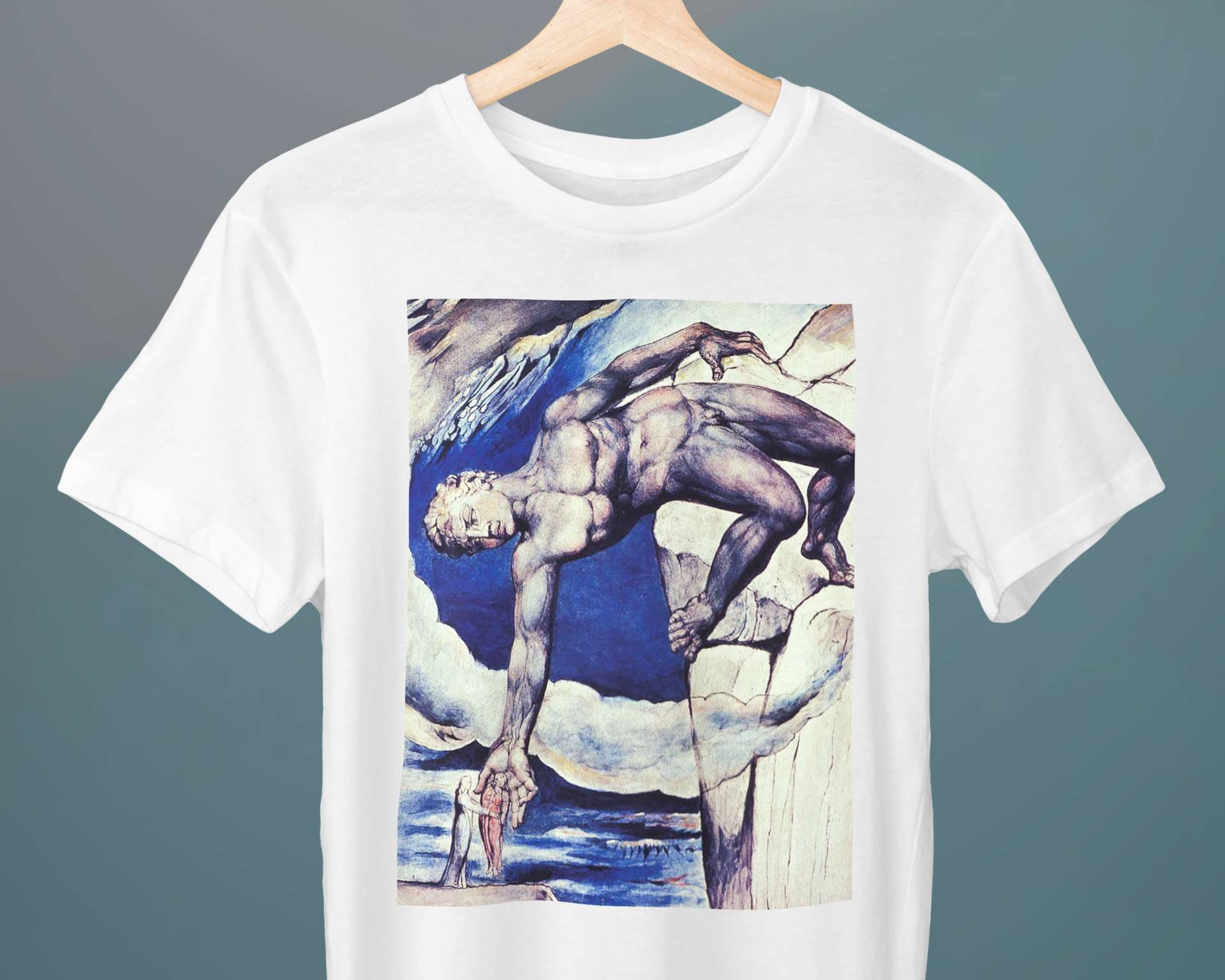 Antaeus Setting Down Dante Und Vergil, William Blake Malerei, Unisex T-Shirt, Kunst Geschenk Für Sie, Ihn, Kunstliebhaber von Exhibilirio