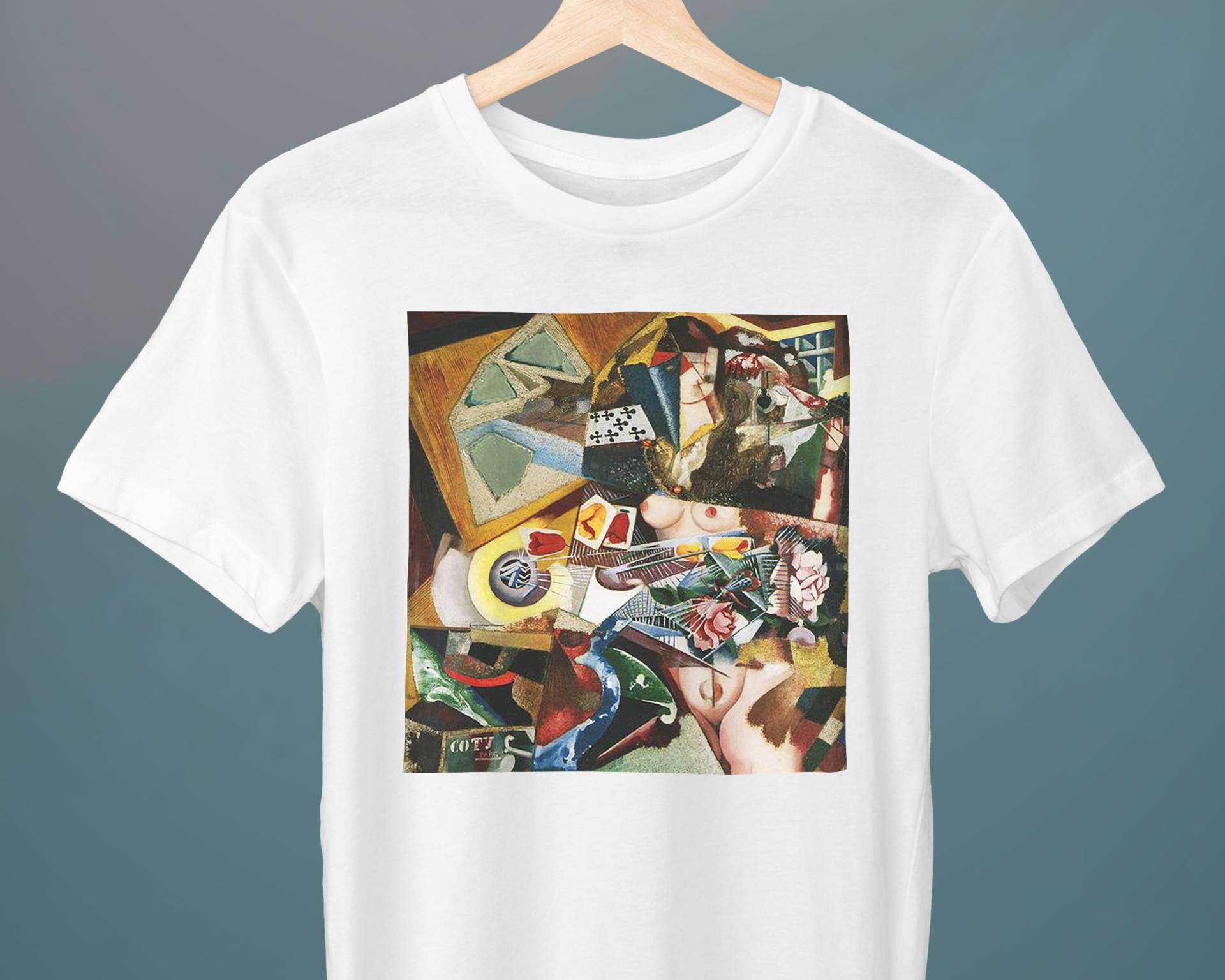 Coty, Amadeo De Souza-Cardoso, Unisex T-Shirt, Kunst Abstrakte Kunst, Kubismus, Dada, Geschenk Für Sie, Ihn, Kunstliebhaber von Exhibilirio