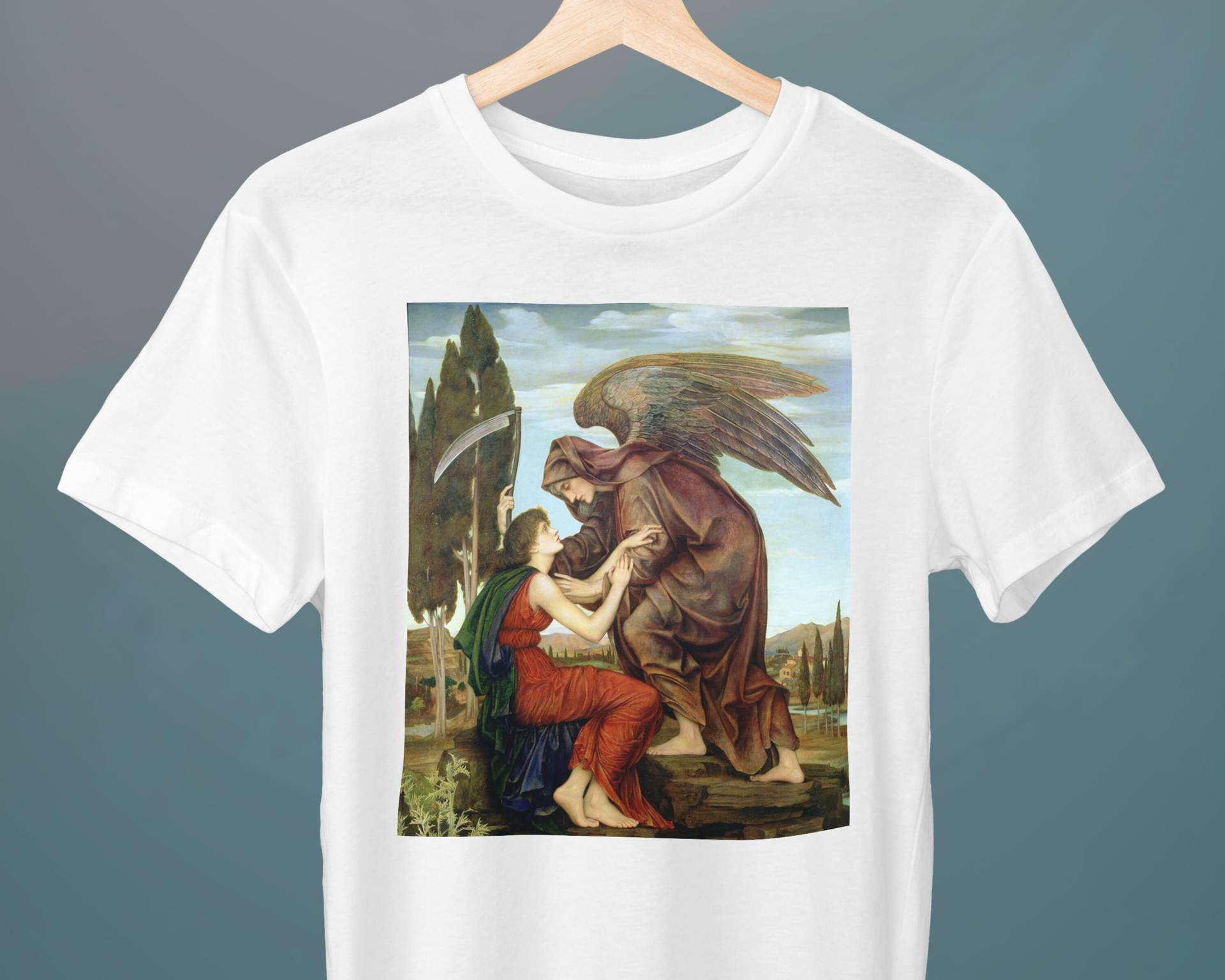 Der Engel Des Todes, Evelyn De Morgan, Unisex T-Shirt, Romantik, Mythologie, Kunst Geschenk Für Sie, Ihn von Exhibilirio