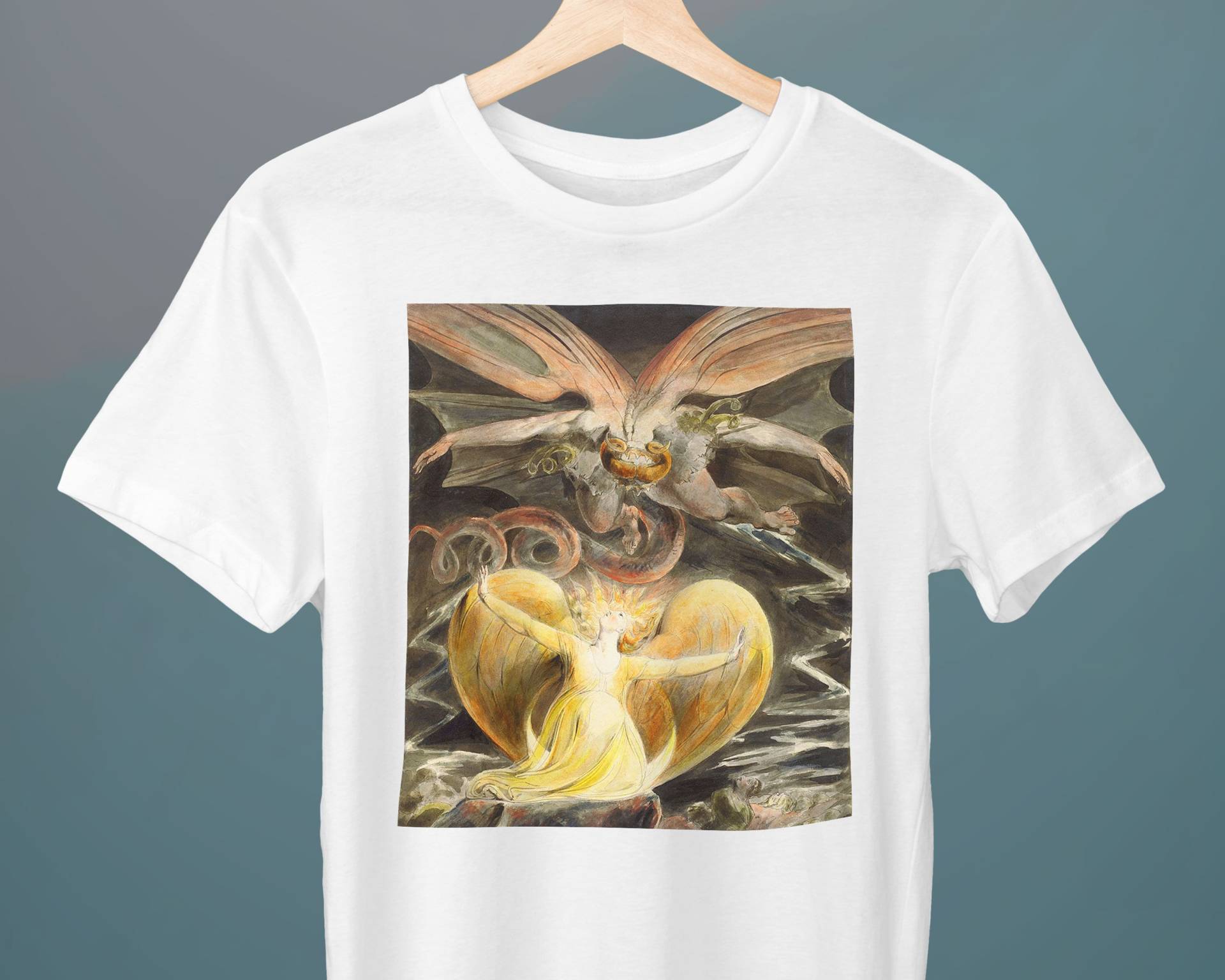 Der Große Rote Drache Und Die Frau Mit Der Sonne, William Blake, Unisex T-Shirt, Kunst Geschenk Für Sie, Ihn von Exhibilirio