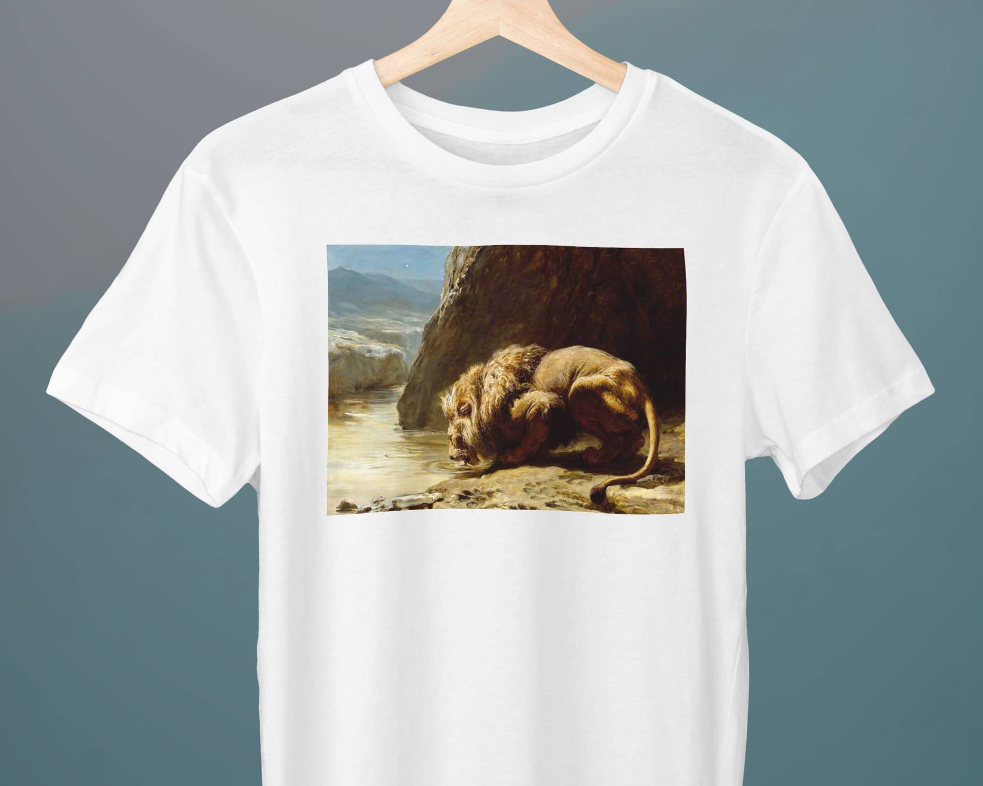 Der König Trinkt, Brite Riviere Malerei, Unisex T-Shirt, Kunst Feine Geschenk Für Sie, Ihn von Exhibilirio