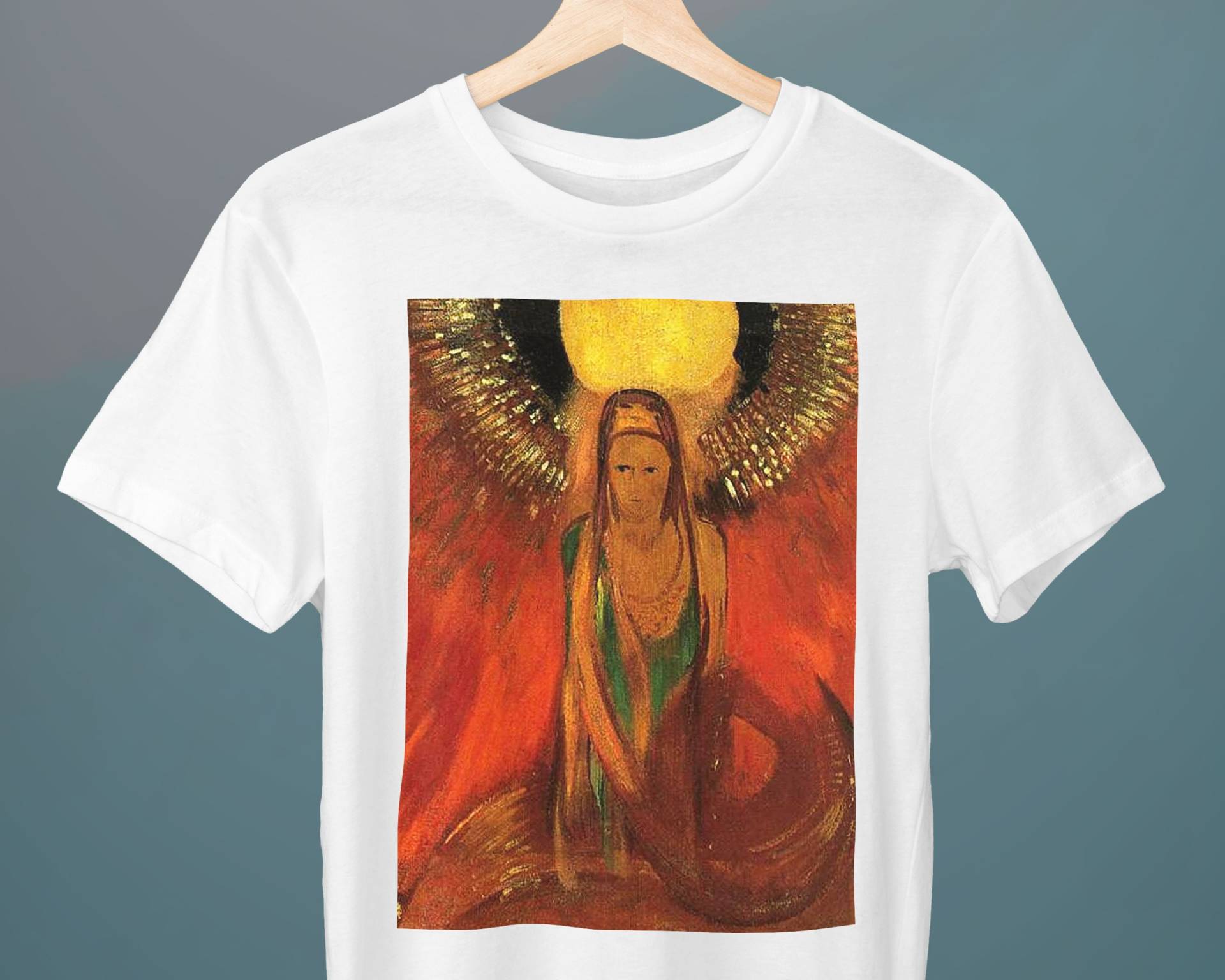 Die Flamme, Göttin Des Feuers, Odilon Redon, Unisex T-Shirt, Symbolismus, Kunst Kunstliebhaber Geschenk von Exhibilirio