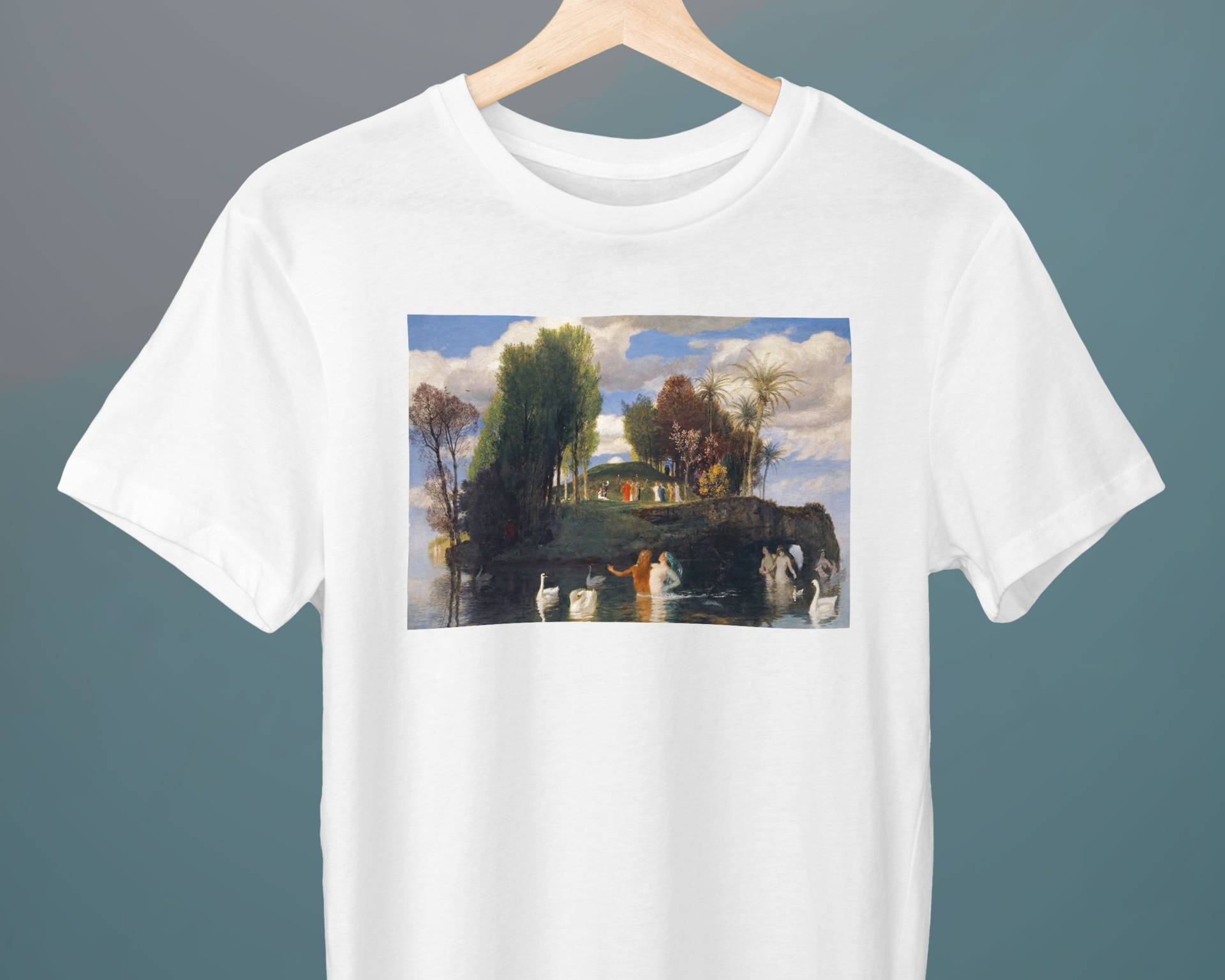 Die Insel Des Lebens, Arnold Böcklin, Unisex T-Shirt, Mythologie, Kunst Geschenk Für Sie, Ihn von Exhibilirio