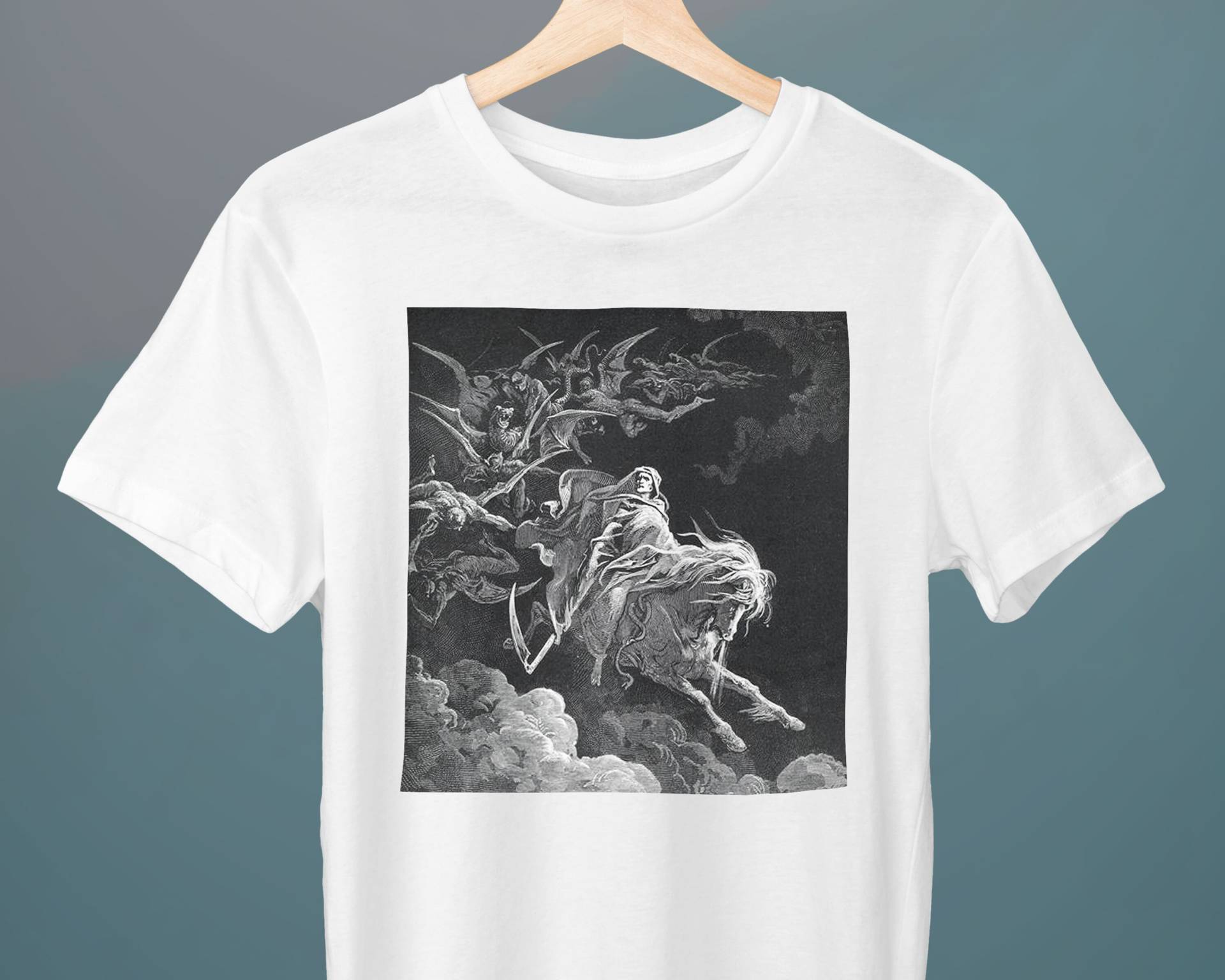 Die Vision Des Todes, Gustave Dore, Unisex T-Shirt, Romantik, Heilige Bibel, Kunst-T-Shirt, Geschenk Für Sie, Ihn von Exhibilirio