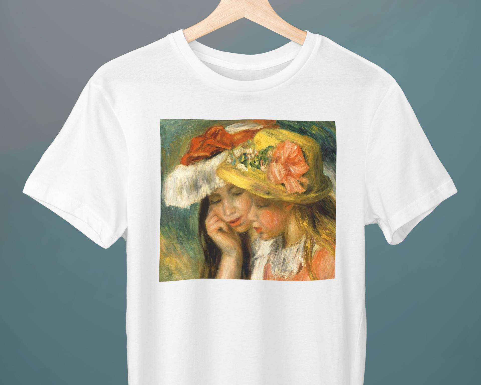 Die Zwei Schwestern, Pierre-Auguste Renoir Malerei, Unisex T-Shirt, Kunst Geschenk Für Sie, Ihn, Kunstliebhaber von Exhibilirio