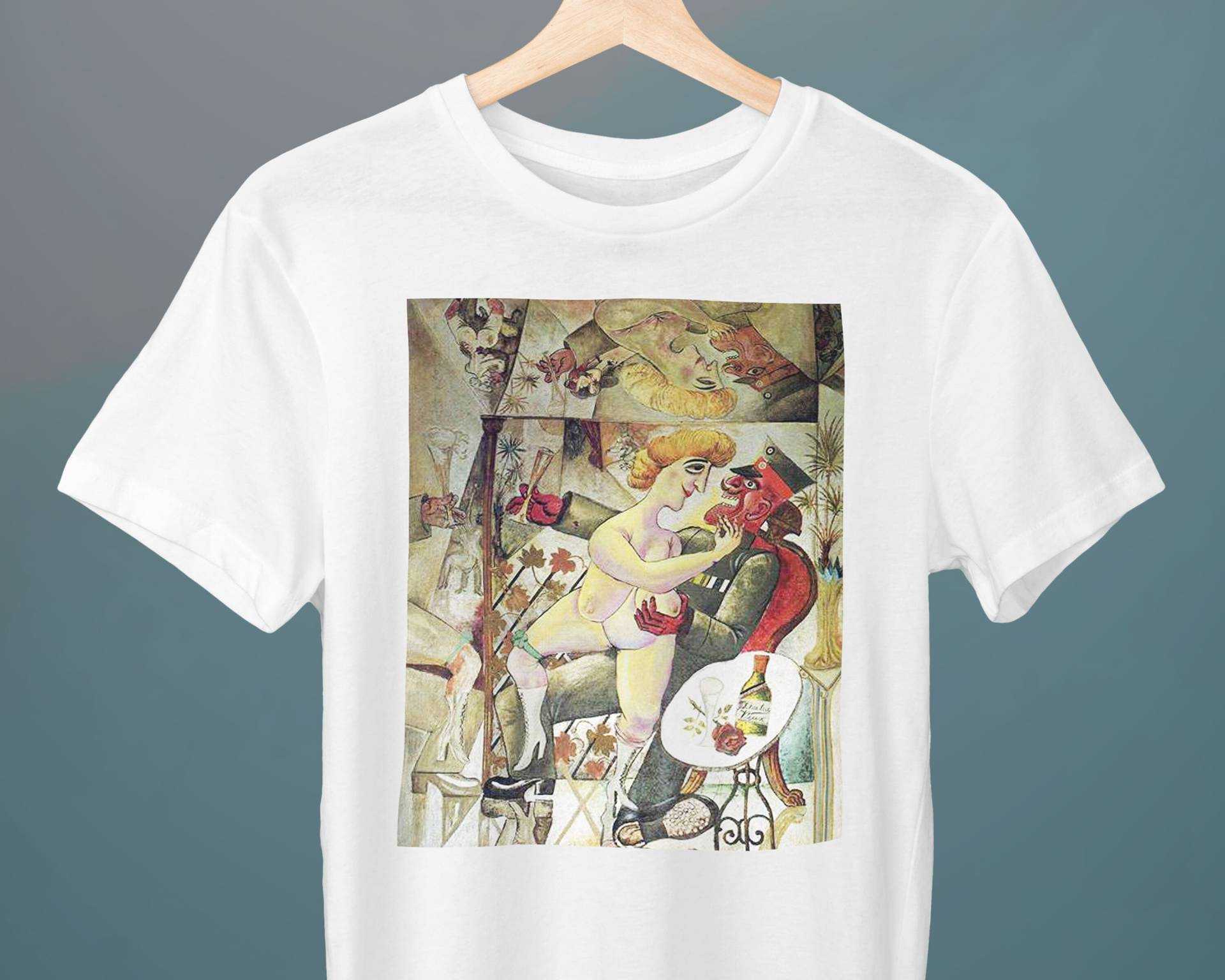 Erinnerung An Die Spiegelsäle in Brüssel, Otto Dix Gemälde, Unisex T-Shirt, Kunst Geschenk Für Sie, Ihn von Exhibilirio