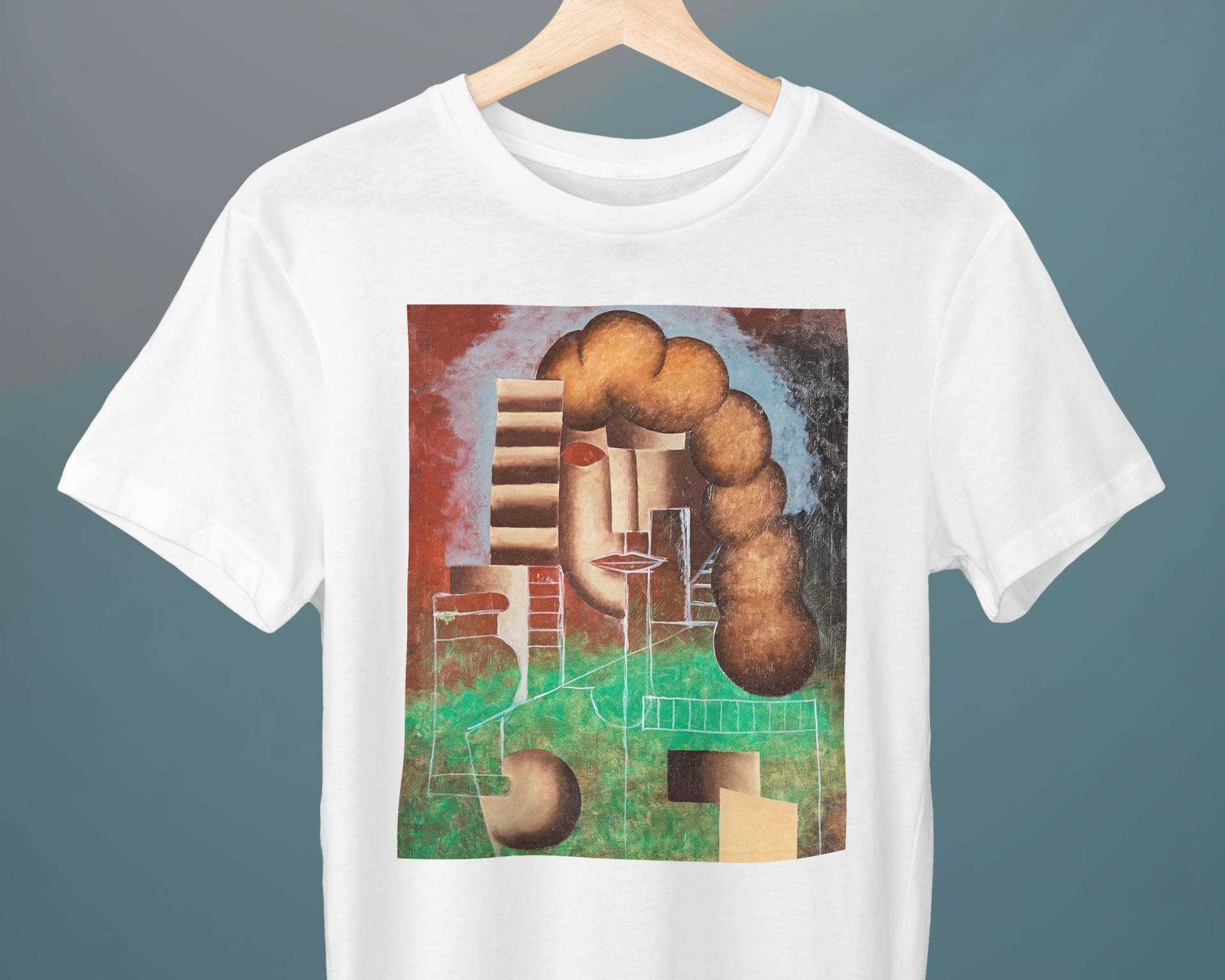 Factory, Otto Gustav Carlsund, Unisex T-Shirt, Kubismus, Kunst Geschenk Für Sie, Ihn, Kunstliebhaber von Exhibilirio