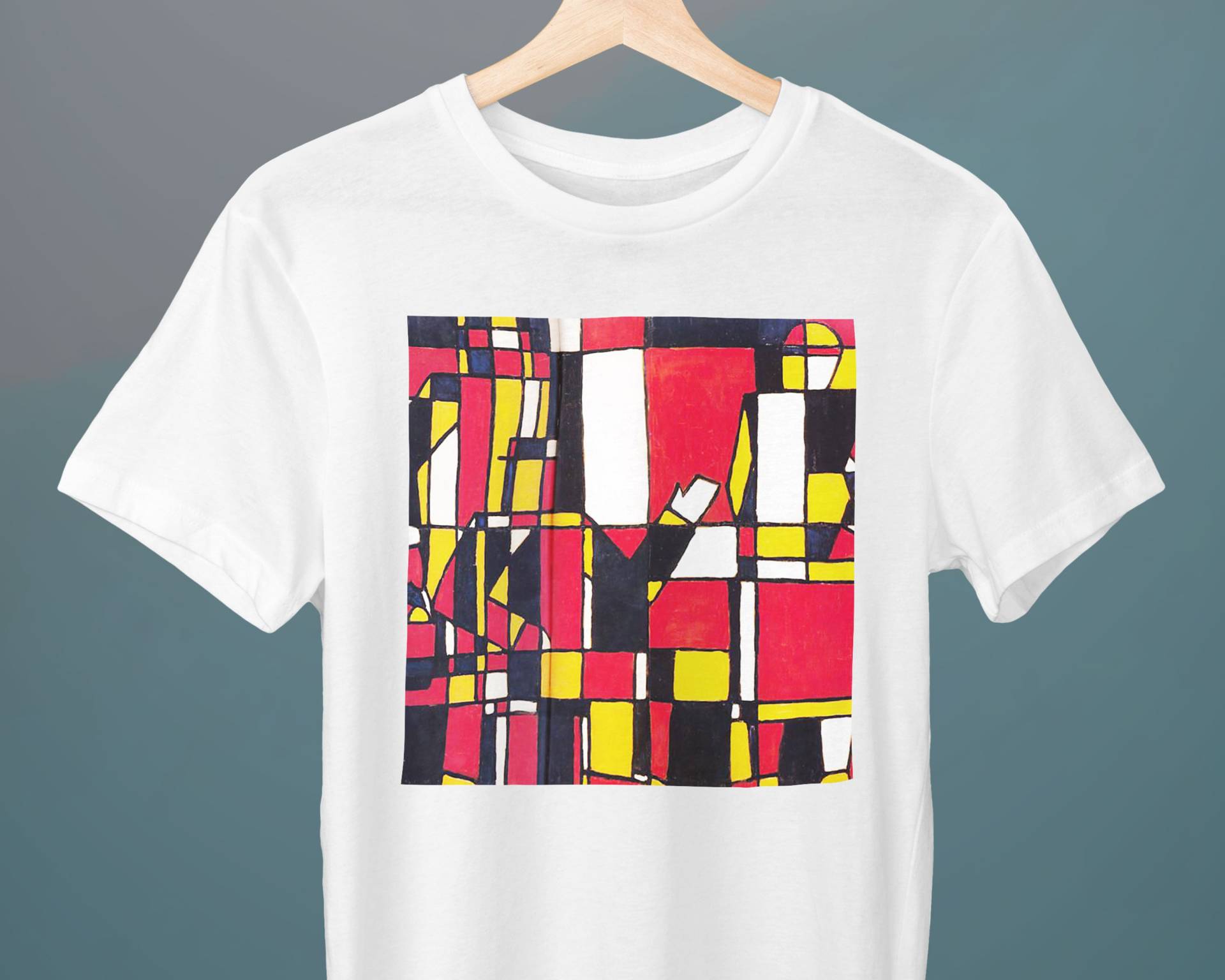 Figuras A Cinco Colores, Joaquin Torres Garcia, Unisex T-Shirt, Kunst Fine Art Geschenk Für Sie, Ihn von Exhibilirio