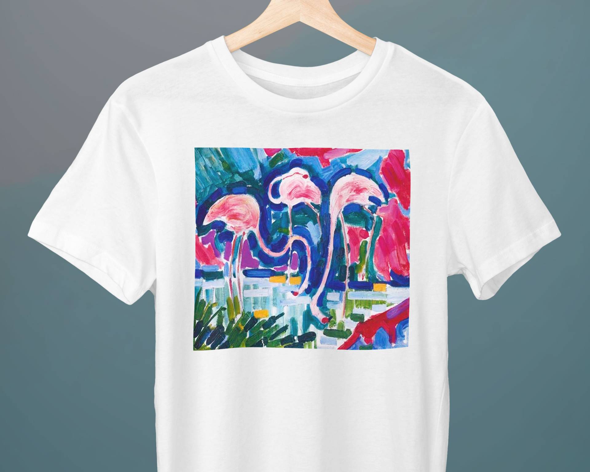 Flamingos, Les Flamants, Jean Metzinger, Unisex T-Shirt, Flamingo Kunst Geschenk Für Sie, Ihn von Exhibilirio