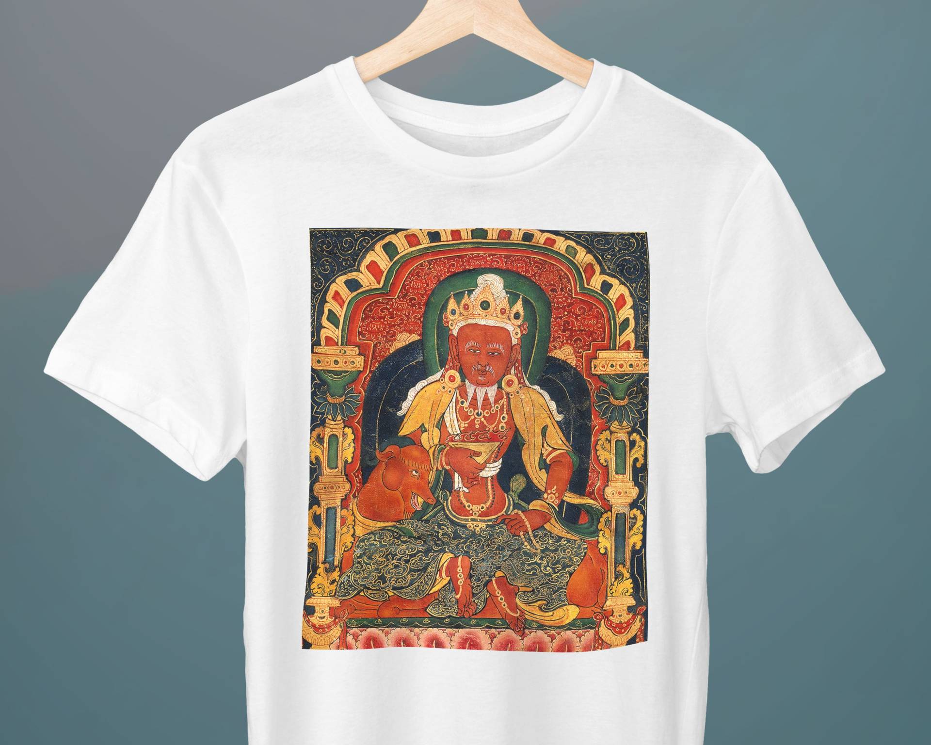 God Of Fire, Agni, Medizin Buddha Mandala, Budha T-Shirt, Unisex Kunst 15 von Exhibilirio