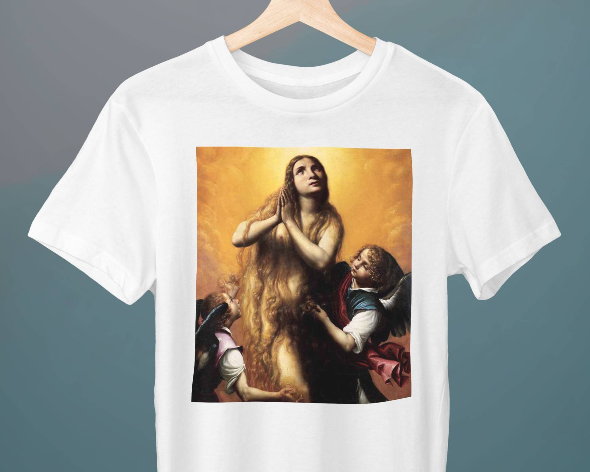 Himmelfahrt Maria Magdalena Ii, Francisco Lupicini, Unisex T-Shirt, Kunst Geschenk Für Sie, Ihn von Exhibilirio