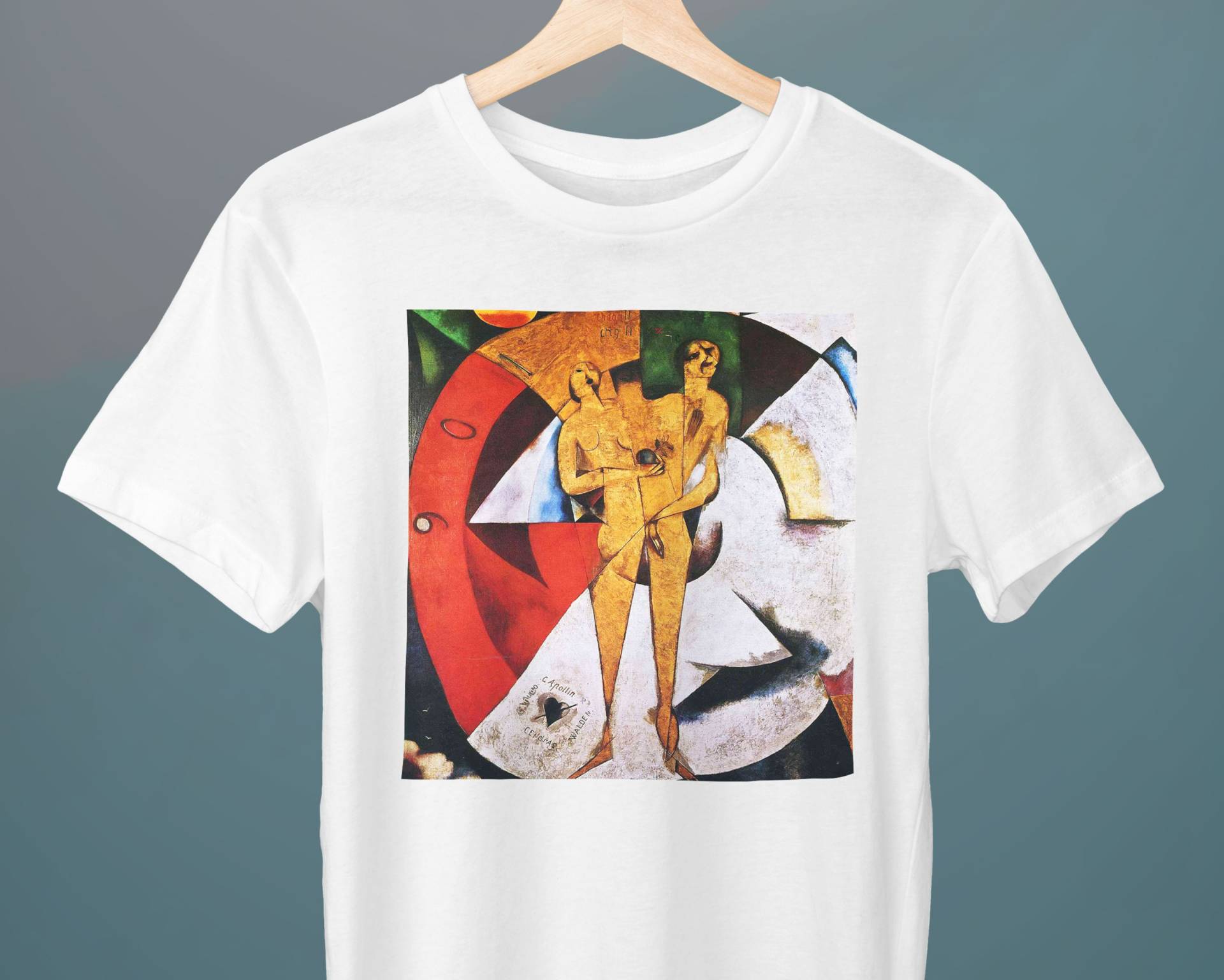 Hommage An Apollinaire, Marc Chagall Gemälde, Unisex T-Shirt, Fine Art Kubismus, Geschenk Für Sie, Ihn, Kunstliebhaber von Exhibilirio