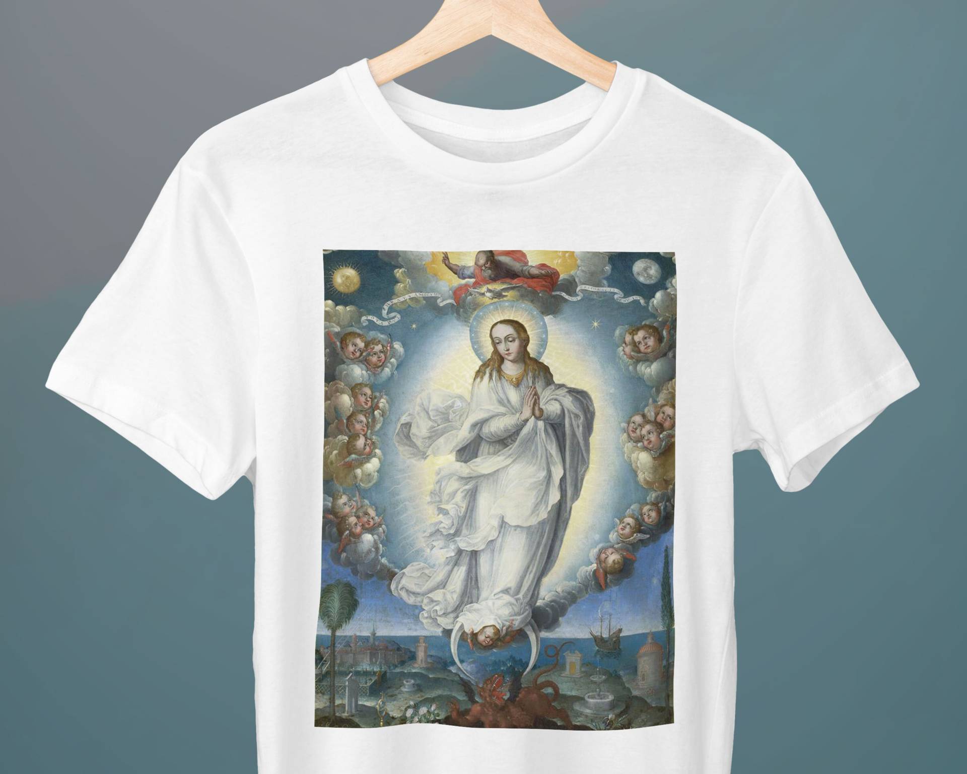 Jungfrau Der Unbefleckten Empfängnis, Fray Alonso López De Herrera, Unisex T-Shirt, Kunst Bildende Kunst, Geschenk Für Sie, Ihn von Exhibilirio