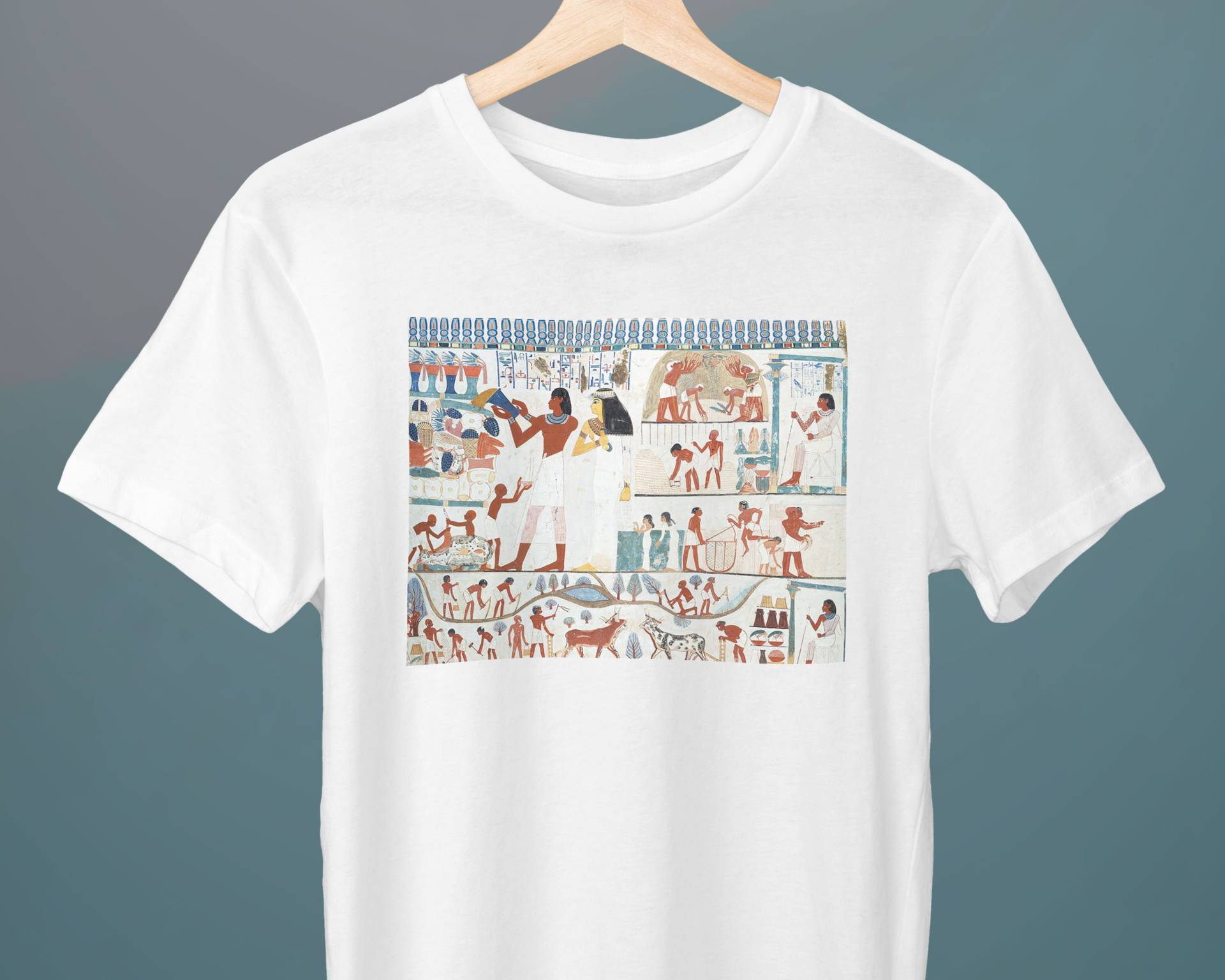 Landwirtschaftliche Szenen, Grab Von Nacht, Norman De Garis Davies, Unisex T-Shirt, Kunst Geschenk Für Sie, Ihn, Kunstliebhaber von Exhibilirio