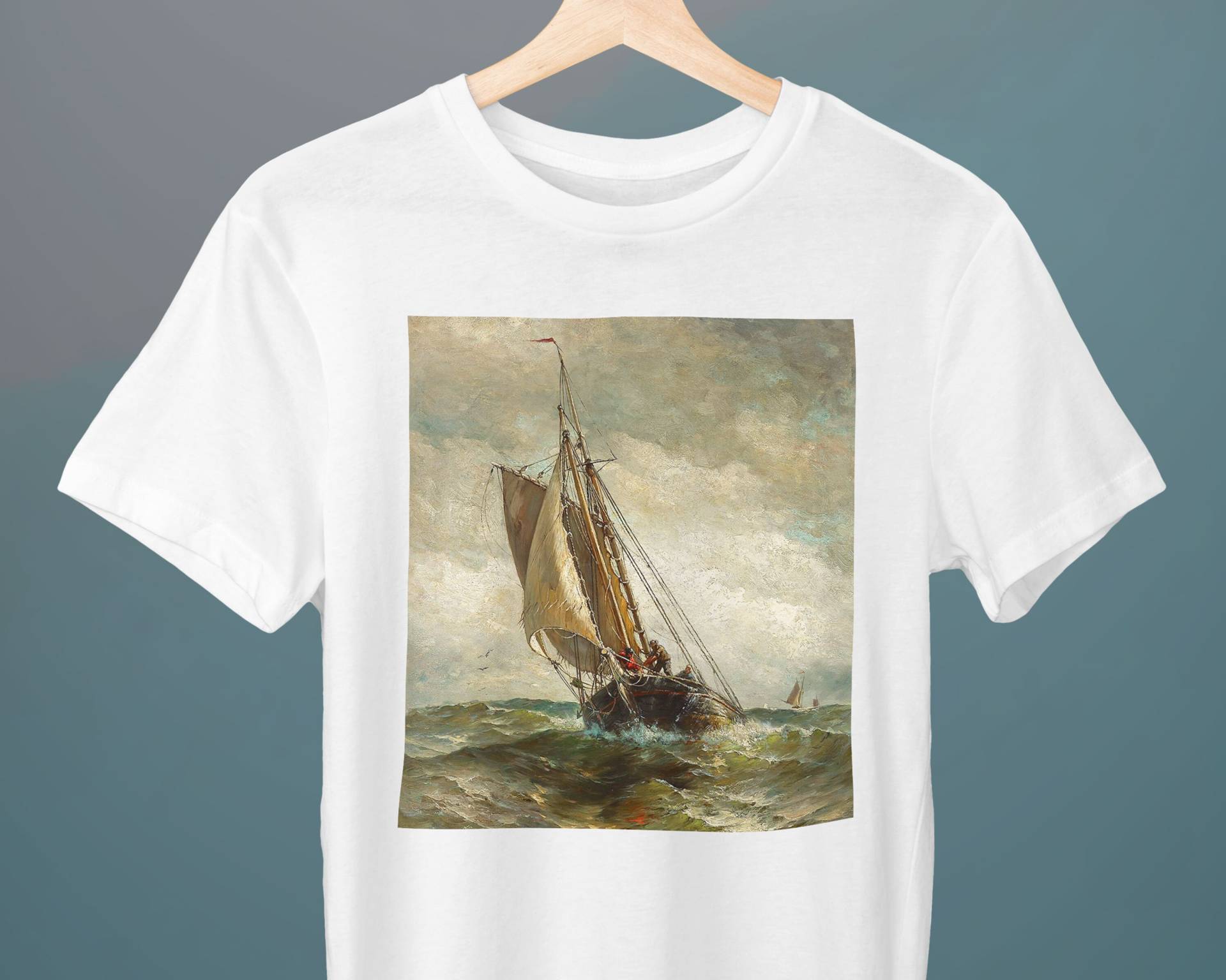 Laufen Für Einen Anchorage, Henry Chase, Unisex T-Shirt, Kunst Seelandschaft, Geschenk Sie, Ihn, Kunstliebhaber von Exhibilirio