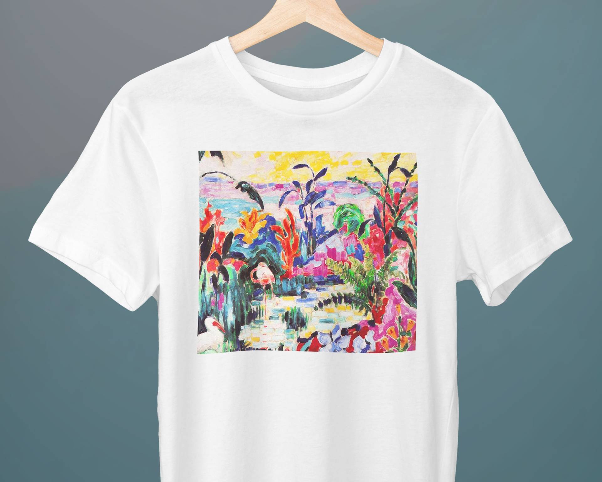 Les Ibis, Jean Metzinger, Unisex T-Shirt, Flamingo Kunst Geschenk Für Sie, Ihn von Exhibilirio