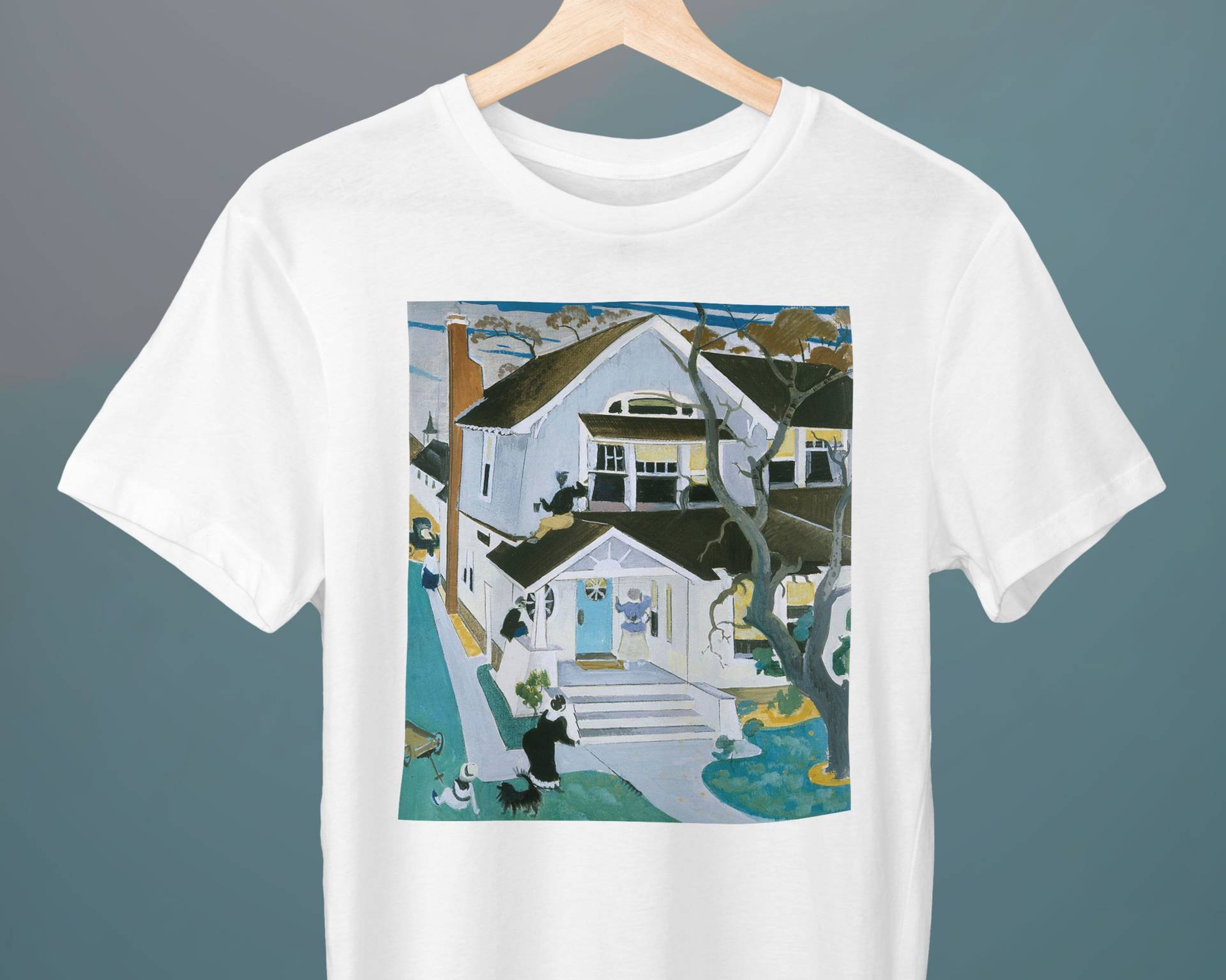 Mein Haus, Preston Dickinson Malerei, Unisex T-Shirt, Kunst Geschenk Für Sie, Ihn, Kunstliebhaber von Exhibilirio