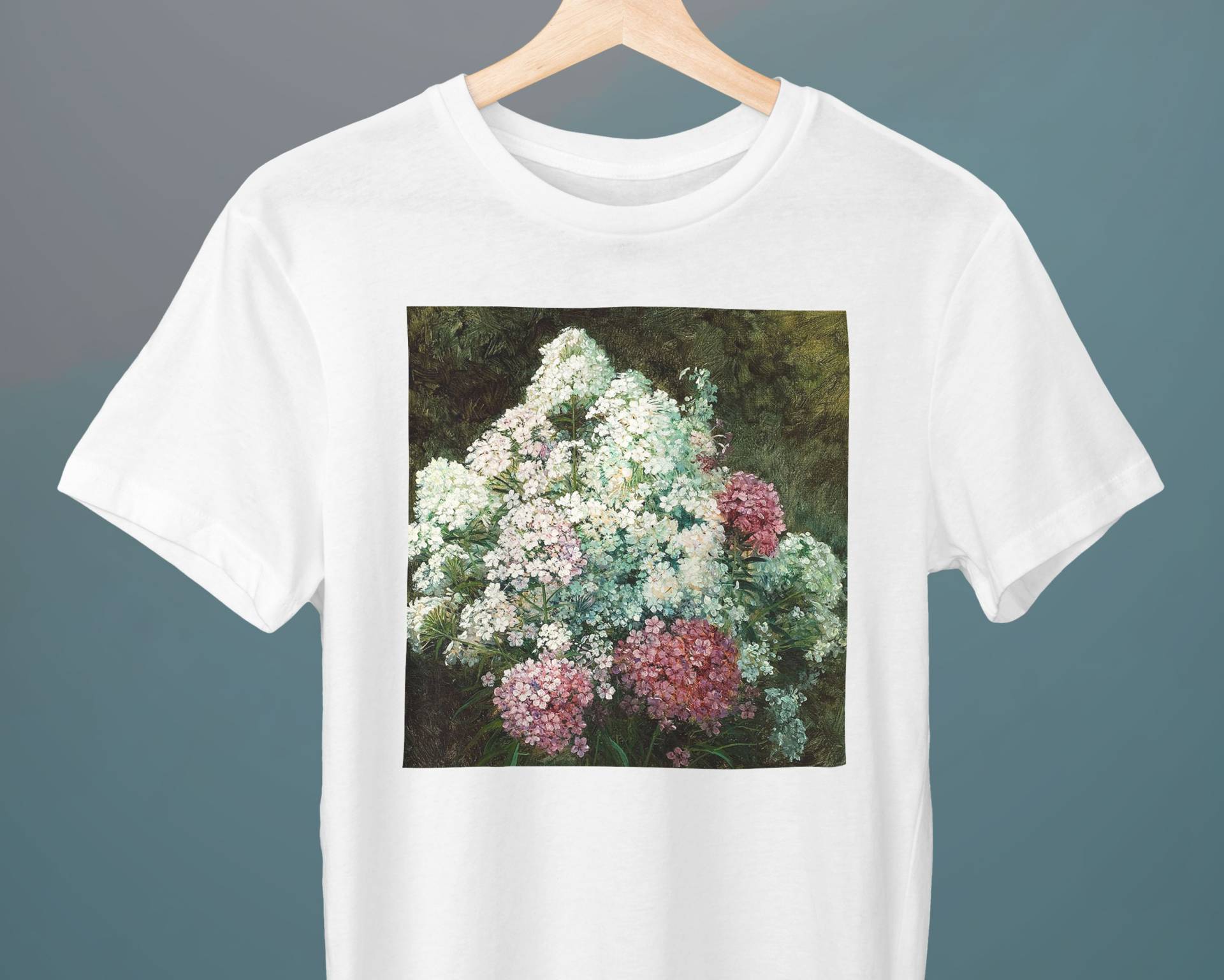 Phlox, David Johnson Malerei, Unisex T-Shirt, Kunst Blumen Geschenk Für Sie, Ihn von Exhibilirio